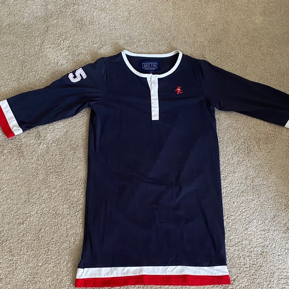 Grateful Dead Navy and Red Midi Dress - Picture 1 of 5